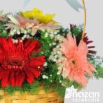 Nazan Cicekcilik Sepette Renkli Gerbera Aranjmanı 3